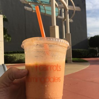 Forty Carrots - This is their Tropical smoothie. Frozen Yogart, Carrots, Strawberries and honey. Mmmmm - Juice Bars & Smoothies Near Me - Orlando, Florida Forty Carrots - This is their Tropical smoothie. Frozen Yogart, Carrots, Strawberries and honey. Mmmmm - Juice Bars & Smoothies Near Me - Orlando, Florida