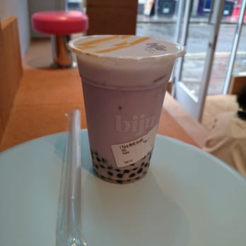 Biju Bubble Tea Room - Best Taro Milk Tea I've ever had - Coffee & Tea Near Me - London, XGL
