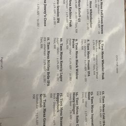 the menu