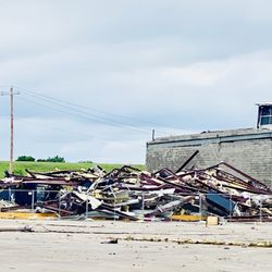 Dollar General - this was the DG. Direct hit by a EF3 tornado.