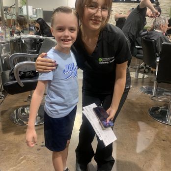 Aveda Institute - Sam after cutting my son's hair she did so good thank you. - Cosmetology Schools Near Me - Las Vegas, Nevada Aveda Institute - Sam after cutting my son's hair she did so good thank you. - Cosmetology Schools Near Me - Las Vegas, Nevada