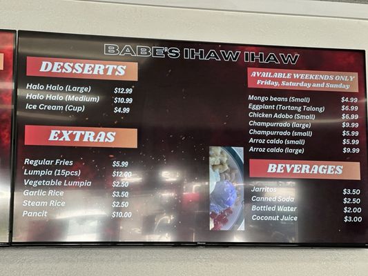 Menu photo 3 Babe's Ihaw Ihaw Suisun City, CA Menu photo 3 Babe's Ihaw Ihaw Suisun City, CA