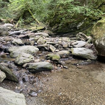 Moss Glen Falls - View Of Small River - Hiking Near Me - Stowe, Vermont Moss Glen Falls - View Of Small River - Hiking Near Me - Stowe, Vermont
