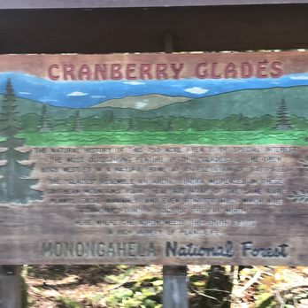 Cranberry Glades Botanical Area - Informational sign - Hiking Near Me - Richwood, West Virginia Cranberry Glades Botanical Area - Informational sign - Hiking Near Me - Richwood, West Virginia