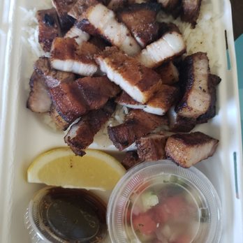 Halo‐Halong Sangkap Pinoy Eats - Grilled Liempo with the fixings! Mmmmm.mmm.mmm - Food Trucks Near Me