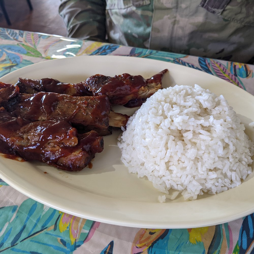 Tropical Maná - Lunch Special:
BBQ Ribs and White Rice $6.99 - Puerto Rican Near Me - Lawton, Oklahoma Tropical Maná - Lunch Special:
BBQ Ribs and White Rice $6.99 - Puerto Rican Near Me - Lawton, Oklahoma