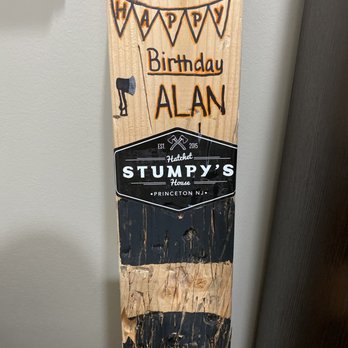 Stumpy's Hatchet House - Princeton - My birthday board - Recreation Centers Near Me - Princeton, New Jersey