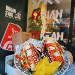 Syko - Spam Sandwich (Spam, seasoned rice, Korean omelette, American cheese and kimchi wrapped with seaweed)