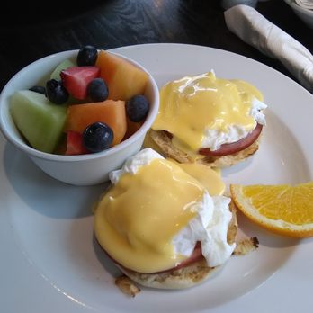 Famous Toastery - Classic Eggs Benedicts with fruit cup - Breakfast & Brunch Near Me - Ashburn, Virginia Famous Toastery - Classic Eggs Benedicts with fruit cup - Breakfast & Brunch Near Me - Ashburn, Virginia