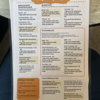 Elka Bee's Coffee Haus - Breakfast Menu - Coffee & Tea Near Me - Wilsonville, Oregon