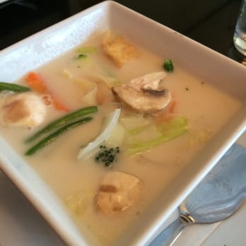 Am Thai Bistro - Tom Kha soup with tofu - Thai Near Me - Brooklyn, New York Am Thai Bistro - Tom Kha soup with tofu - Thai Near Me - Brooklyn, New York
