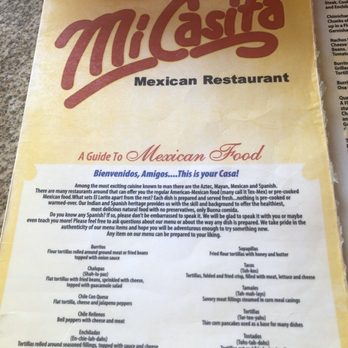 Mi Casita Mexican Restaurant - Menu - Mexican Near Me - Lavaca, Arkansas Mi Casita Mexican Restaurant - Menu - Mexican Near Me - Lavaca, Arkansas