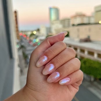 Queen Nails - Hailey Bieber Chrome Nails - Nail Salons Near Me - Long Beach, California Queen Nails - Hailey Bieber Chrome Nails - Nail Salons Near Me - Long Beach, California