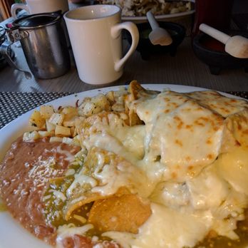 La Espadaña - First time I had the green chilaquiles with cafe de olla, really good. - Mexican Near Me - Tijuana, BCN