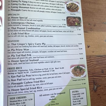 Thai Ginger - Menu - Thai Near Me - Portland, Oregon Thai Ginger - Menu - Thai Near Me - Portland, Oregon
