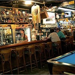 a pool table in the foreground