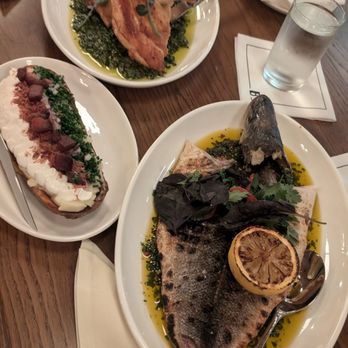 The Benjamin Hollywood - Twice baked potato, roasted heirloom chicken (July 2024 recipe, not current), and whole roasted branzino (July 2024 recipe, not current) - American Near Me - Los Angeles, California The Benjamin Hollywood - Twice baked potato, roasted heirloom chicken (July 2024 recipe, not current), and whole roasted branzino (July 2024 recipe, not current) - American Near Me - Los Angeles, California