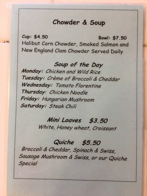Menu photo 8 Chowder House Fairbanks, AK