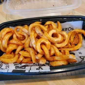 Bubbakoo's Burritos - Plain curly fries - Mexican Near Me - Bedford, New Hampshire