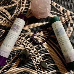Phoenix & Dragon Bookstore - My self-care items - Energy Charged Candles,  Rose Quartz, Amethyst Bracelet &  Hematites, 01.05.2023.
