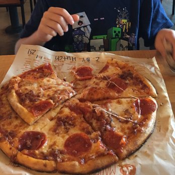 Blaze Pizza - Orig dough, classic red sauce, pepperoni, bacon, shred and fresh mozzarella. - Salad Near Me - Midlothian, Virginia Blaze Pizza - Orig dough, classic red sauce, pepperoni, bacon, shred and fresh mozzarella. - Salad Near Me - Midlothian, Virginia