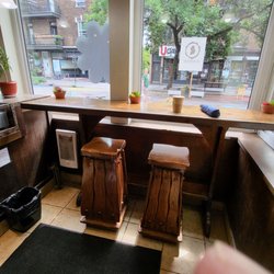 The only two eat-in chairs in the boulangerie.