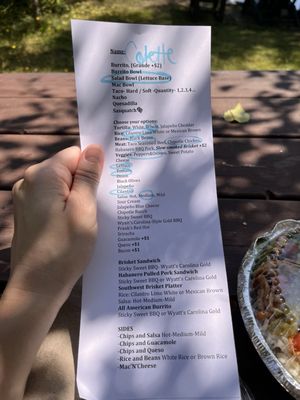 Menu photo 2 Wyatt's Lake Placid, NY