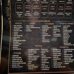 Nosh - Hookah menu 2/2 (Sept. 2026)