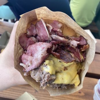 EARL Kakaako - Close up of the pastrami double... did not disappoint - Sandwiches Near Me - Honolulu, Hawaii