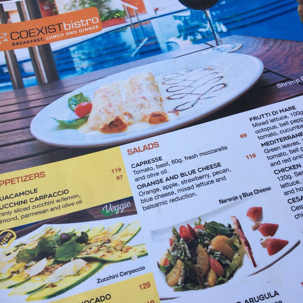 Coexistbistro - Some of their menu - Seafood Near Me - Puerto Vallarta, JAL Coexistbistro - Some of their menu - Seafood Near Me - Puerto Vallarta, JAL