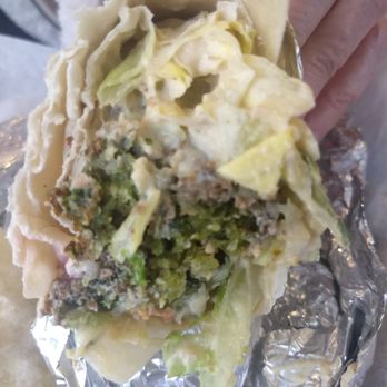 Mediterranean Grill House - inside the falafel eggplant wrap - Middle Eastern Near Me - Mountain View, California Mediterranean Grill House - inside the falafel eggplant wrap - Middle Eastern Near Me - Mountain View, California