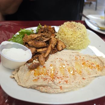 Gyro & Kabob Grill - Chickens swarma  lunch plate - Mediterranean Near Me - Fort Worth, Texas