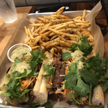 Nguyen's Kitchen - Ban mi & garlic fries .... fries are a must! - Vietnamese Near Me - Orange, California Nguyen's Kitchen - Ban mi & garlic fries .... fries are a must! - Vietnamese Near Me - Orange, California