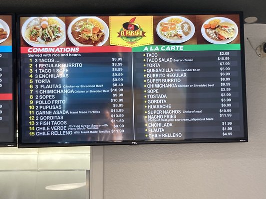 Menu photo 1 El Paisano Sun Valley, NV Menu photo 1 El Paisano Sun Valley, NV