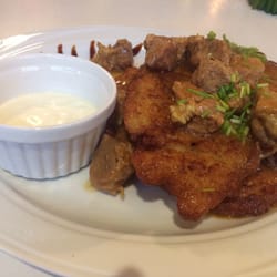 Prywatka - Potato cakes with Hungarian sauce