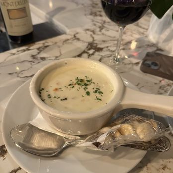 Off The Hook Raw Bar & Grill - NEW ENGLAND CLAM CHOWDER - Seafood Near Me - Freeport, New York Off The Hook Raw Bar & Grill - NEW ENGLAND CLAM CHOWDER - Seafood Near Me - Freeport, New York