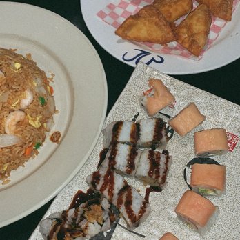 Mulan Asian Bistro East - 6 Crabmeat and Cream Cheese Wonton, Shrimp Fried Rice Alaskan roll and Crunchy Shrimp roll - Chinese Near Me - Memphis, Tennessee Mulan Asian Bistro East - 6 Crabmeat and Cream Cheese Wonton, Shrimp Fried Rice Alaskan roll and Crunchy Shrimp roll - Chinese Near Me - Memphis, Tennessee
