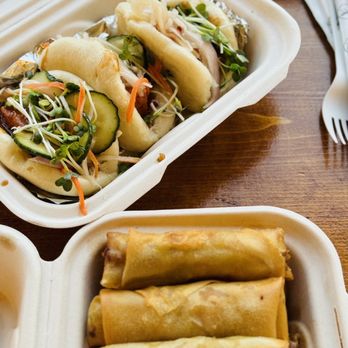 Da Soriano Grindz - Pork Bao + Vegetable Lumpia - Filipino Near Me - Kahului, Hawaii Da Soriano Grindz - Pork Bao + Vegetable Lumpia - Filipino Near Me - Kahului, Hawaii