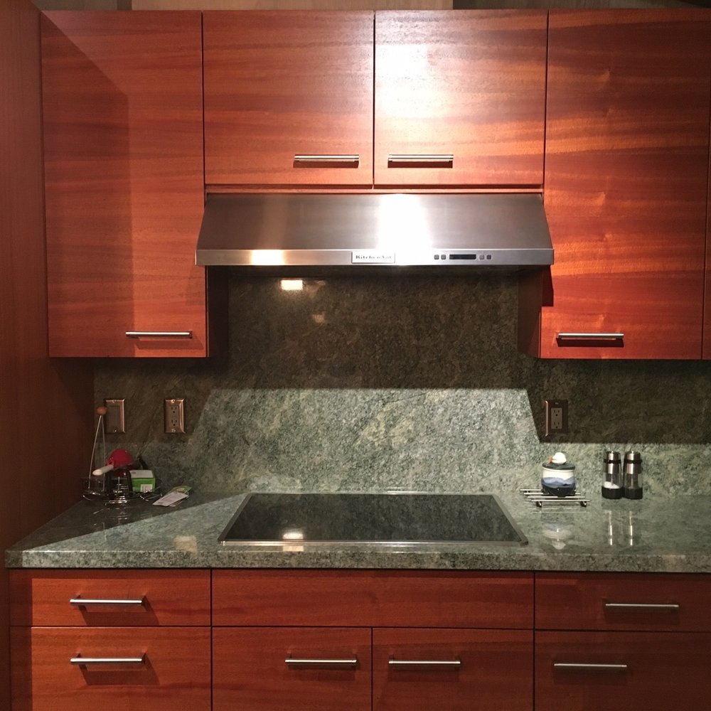 Plus Interiors - Upper cabinets and drop in induction range - Cabinetry Near Me - Honolulu, Hawaii Plus Interiors - Upper cabinets and drop in induction range - Cabinetry Near Me - Honolulu, Hawaii