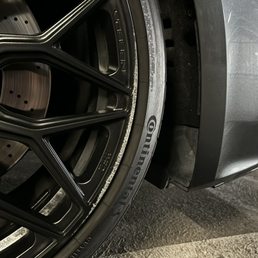 Damage after washing wheel