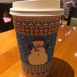 Costa Coffee - Gingerbread coffee with cute Christmas version cup.