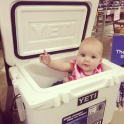 Gearhead Outfitters - Ellery Rae says get dad a #Yeti #cooler! In-stores only. Disclaimer: Yeti coolers not suitable for storing your kids!