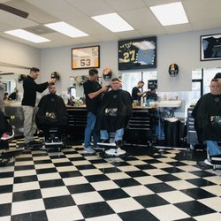 Brice's Barbershop - A Saturday in March.