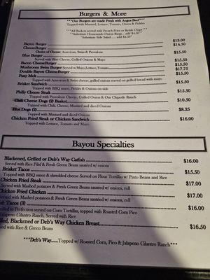 Menu photo 3 Blue Bayou Fort Worth, TX Menu photo 3 Blue Bayou Fort Worth, TX