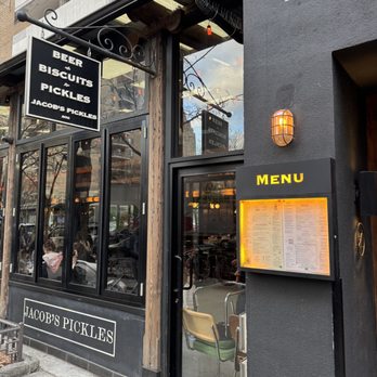 Jacob's Pickles - Outside of the restaurant - Comfort Food Near Me - New York, New York