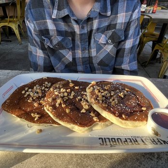Breakfast Republic - Cinnamon Roll Pancakes - Breakfast & Brunch Near Me - San Diego, California