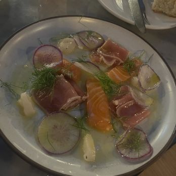 Terra - Appetizer, Crudo Di Pesce, we didn't like it bcoz it has no taste and nothing special - Italian Near Me - Santa Clara, California