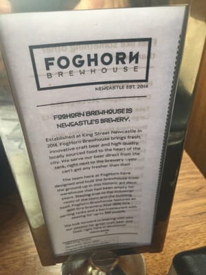 Menu photo 7 FogHorn Brewery Newcastle, NSW Menu photo 7 FogHorn Brewery Newcastle, NSW