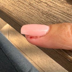 Nail Bar of Texas - Cuticle nippers and cuticle drilling left me bleeding.