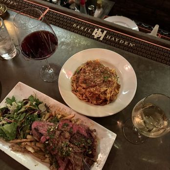 La Barrita Restobar - ribeye steak and fettuccine con tuco - Steakhouses Near Me - Baltimore, Maryland